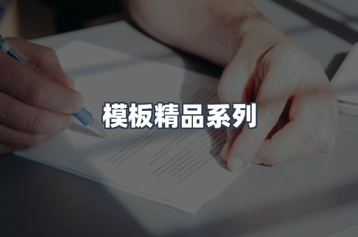 模板精品系列